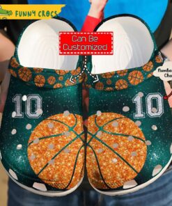 Custom & Number Pitch Basketball Crocs Clog Shoes