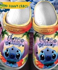 Custom Sea Hawaii Stitch Crocs Sandals