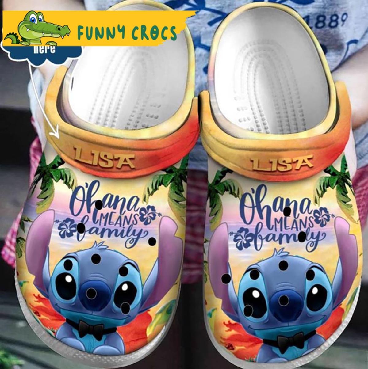 Custom Icecream Fleece Stitch Crocs Clog Shoes