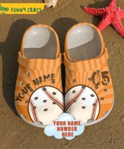 Baseball On Fire Crocs Classic