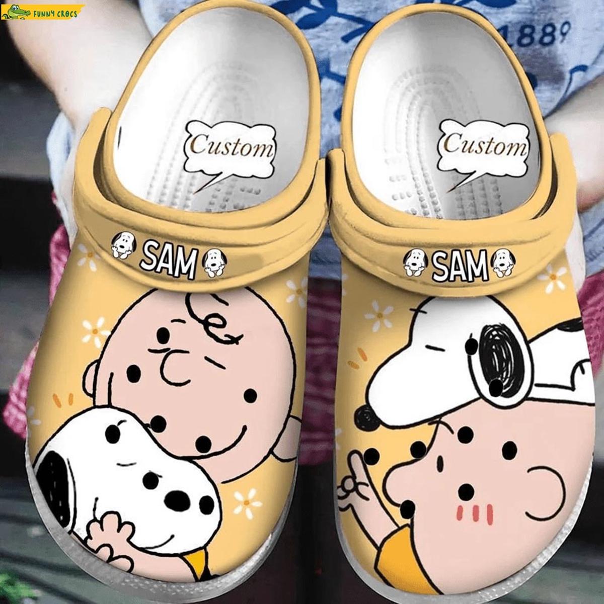 Custom Peanuts Love Snoopy Crocs Slippers