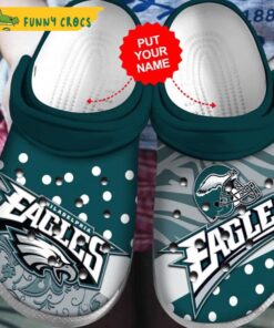 Custom Philadelphia Eagles Crocs Sandals