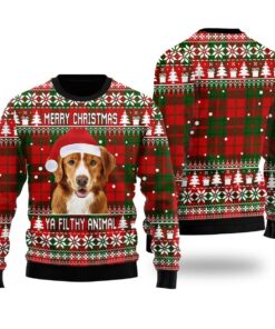 Custom Photo Ugly Christmas Ya Filthy Animal Dog Cat Sweater