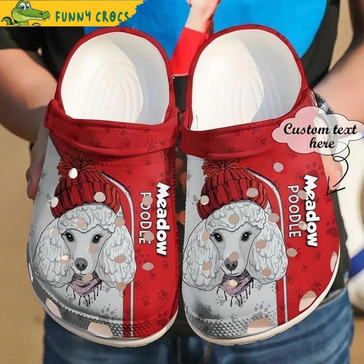 Classic Poodle Pattern Crocs Shoes