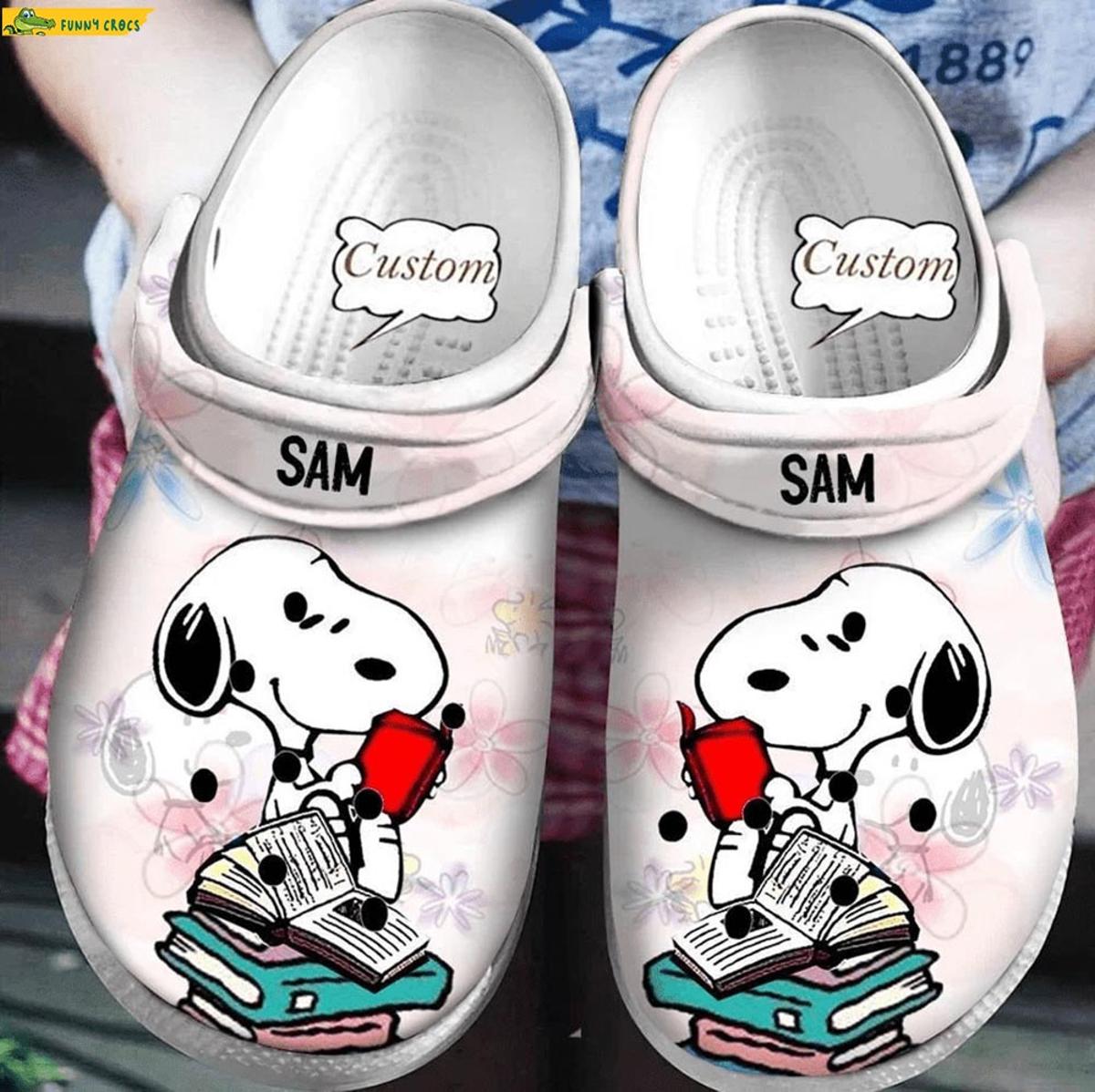 Custom Peanuts Love Snoopy Crocs Slippers