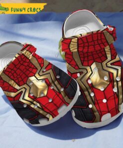 Custom Red Yellow Amor Spider Man Crocs Clog Shoes