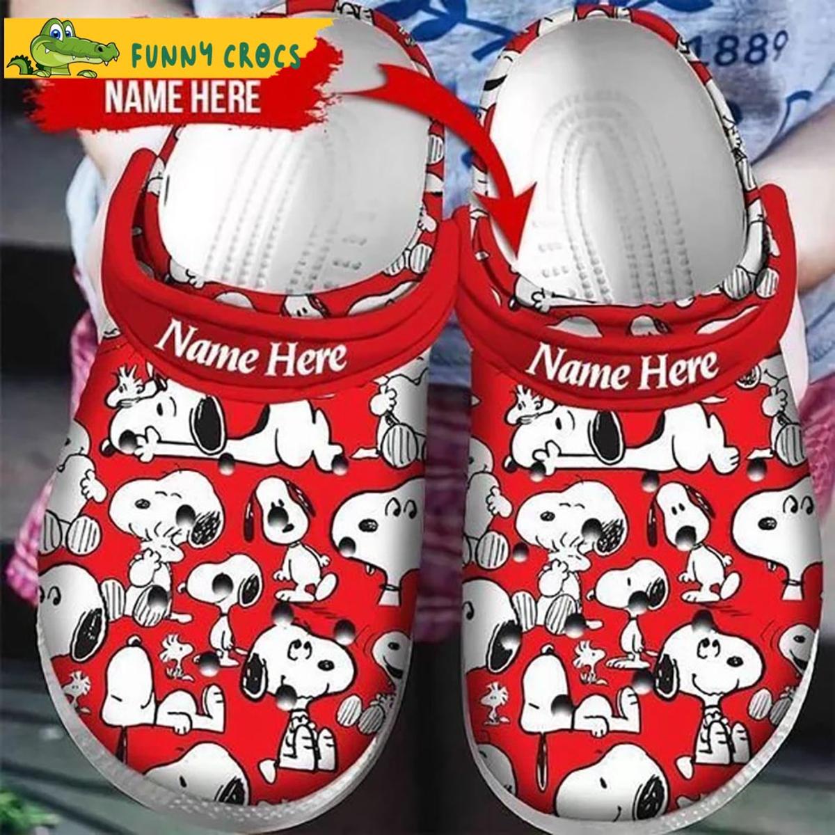 Beautiful Snoopy Colorful Flower Pattern Crocs Clog