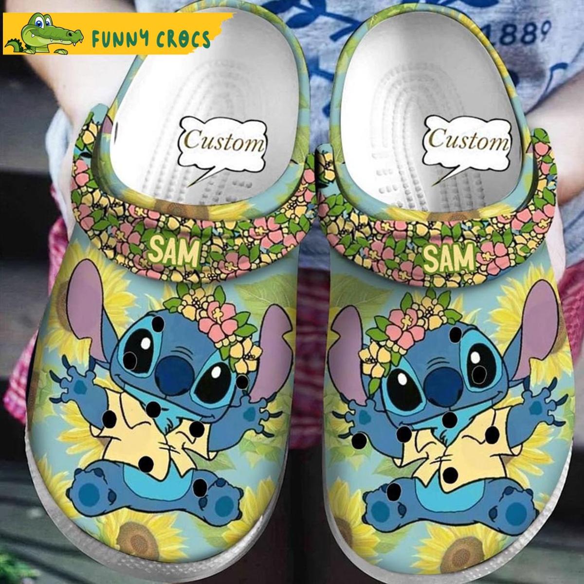 Custom Sea Hawaii Stitch Crocs Sandals