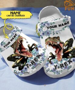 Custom T Rex Dinosaur Crocs Sandals