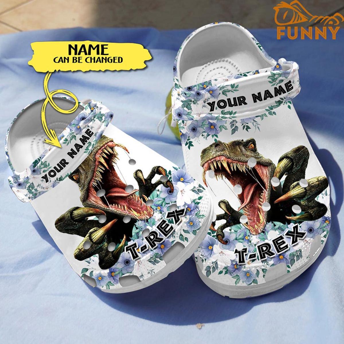 Dinosaurs Lucky St Patricks Day Jurassic Park Crocs Clog