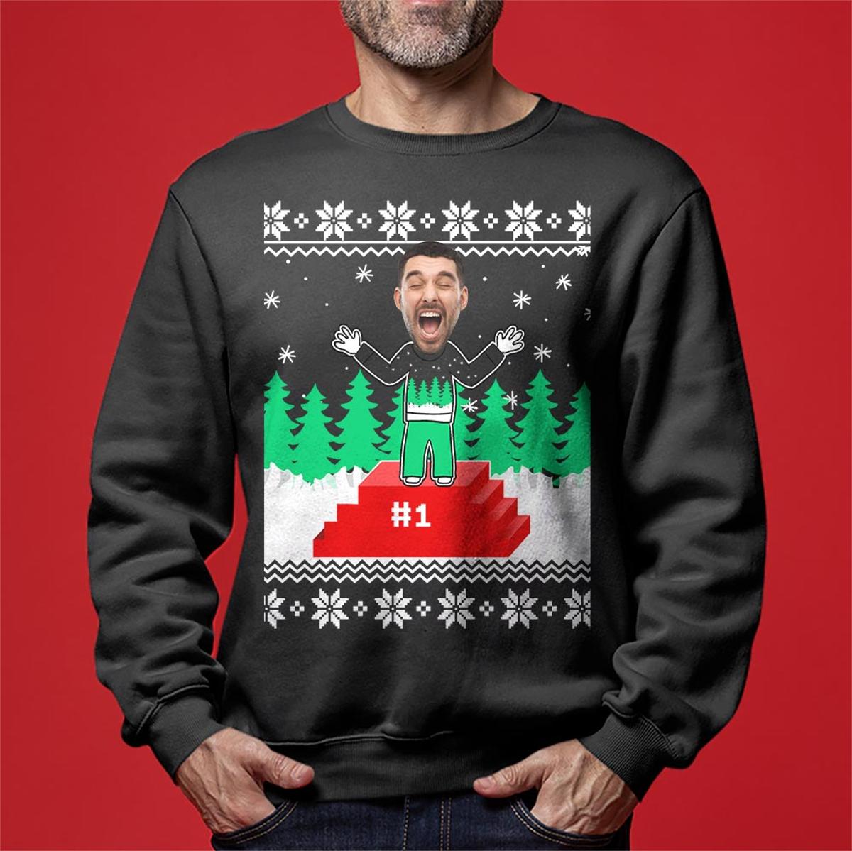 Wrapped Christmas Present Funny Christmas Sweater