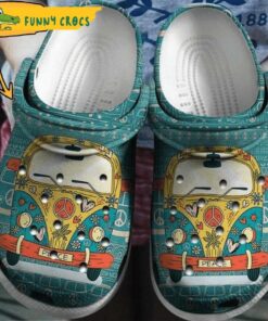 Colorful Sunflowers Hippie Crocs Clog