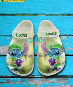 Custom Warrior Stitch Crocs Sandals