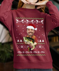 Custom Your Face Fishing Ugly Sweater