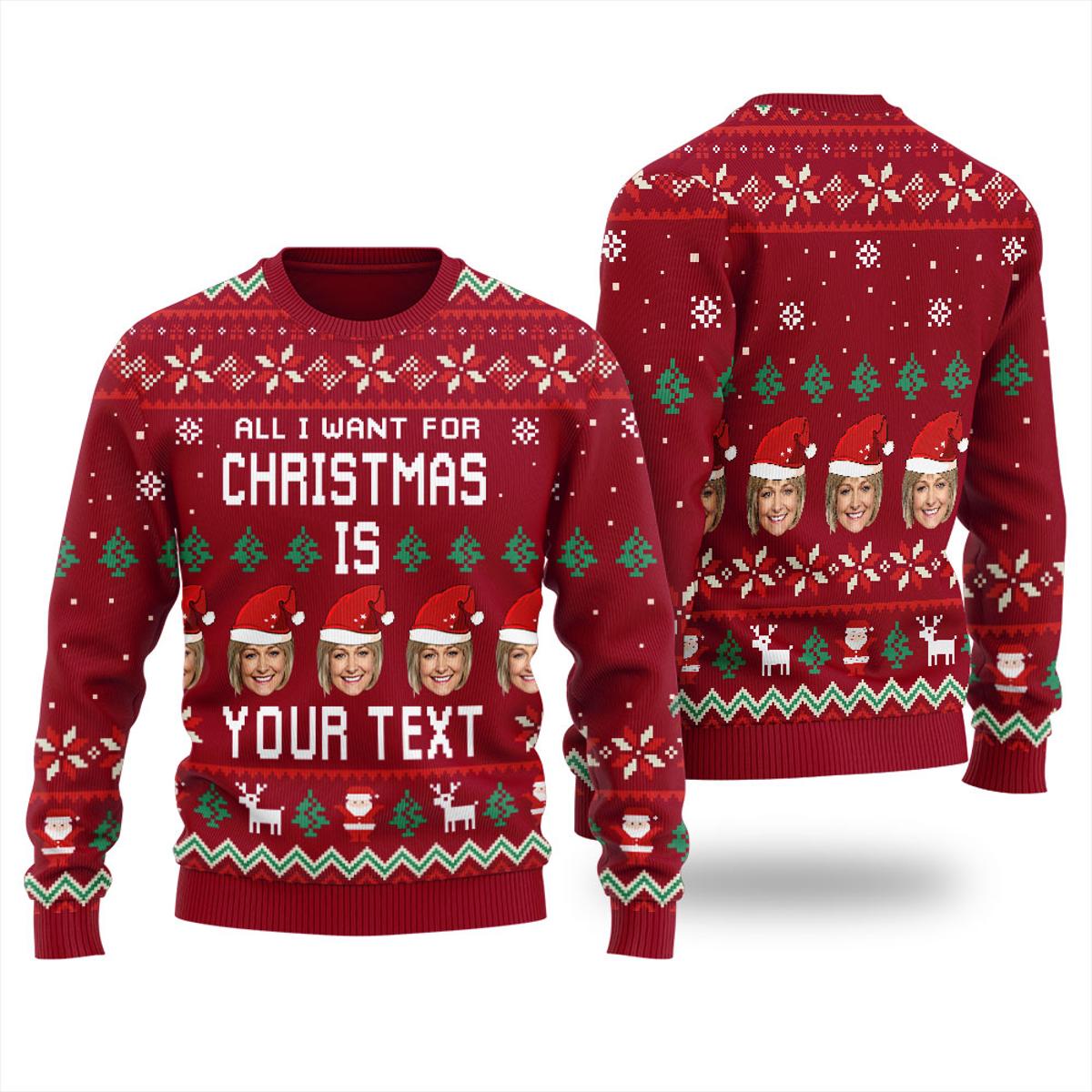 Custom Ugly Sweater With Your Photo