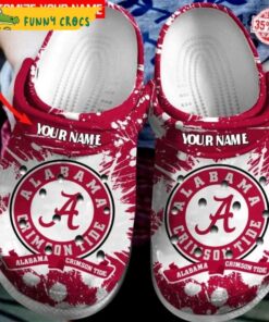 Customized Alabama Crimison Tide Ncaa Crocs Clog Shoes