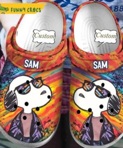 Customized Art Snoopy Crocs Slippers