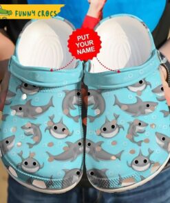 Customized Baby Shark Crocs Sandals