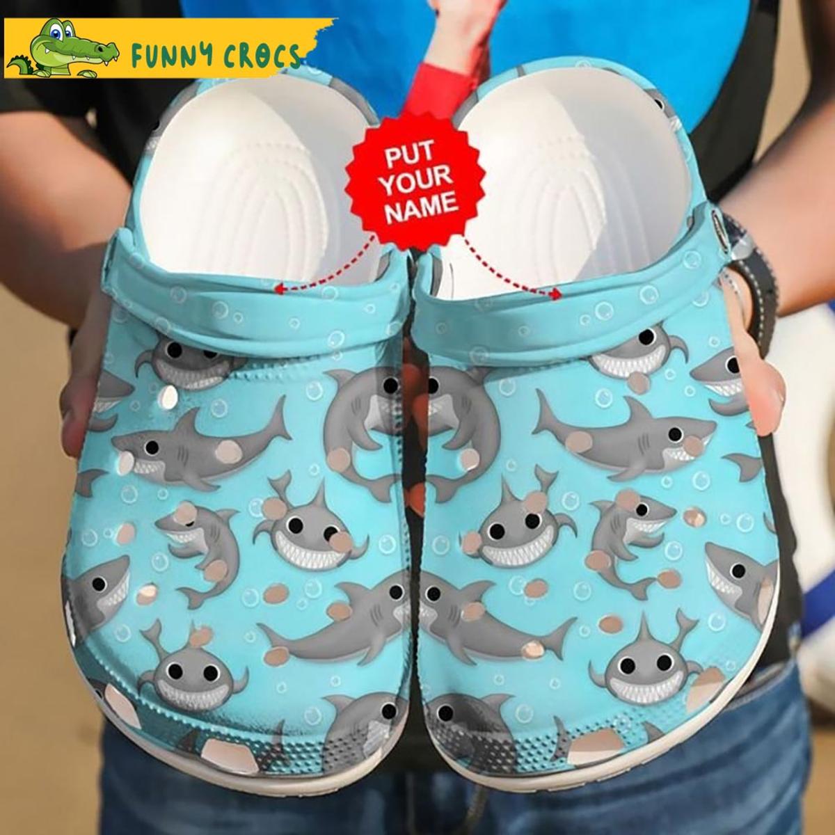 Custom Sharks Crocs Clogs Shoes