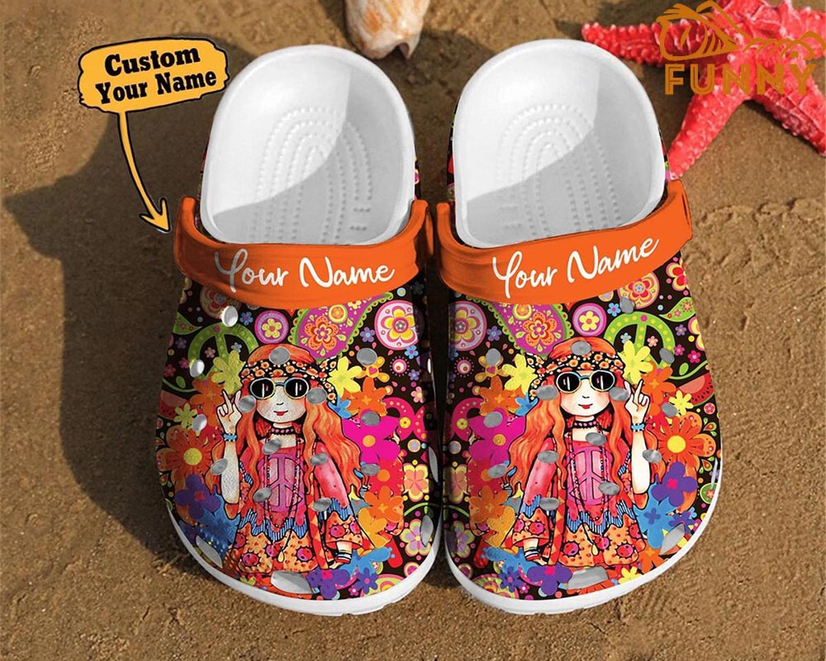 Custom Lgbt Hippie Crocs Clog