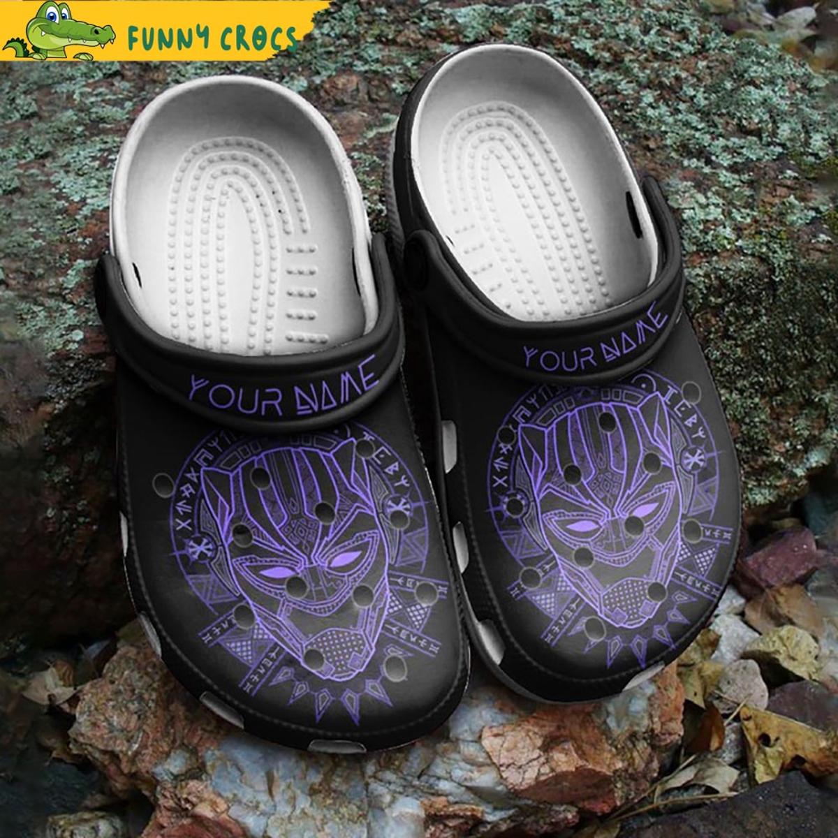 Wakanda Forever Black Panther Crocs Shoes