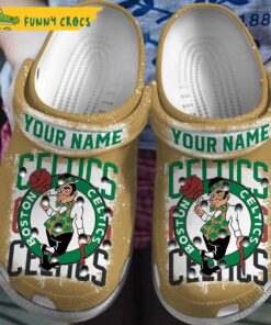 Customized Boston Celtics Crocs Slippers