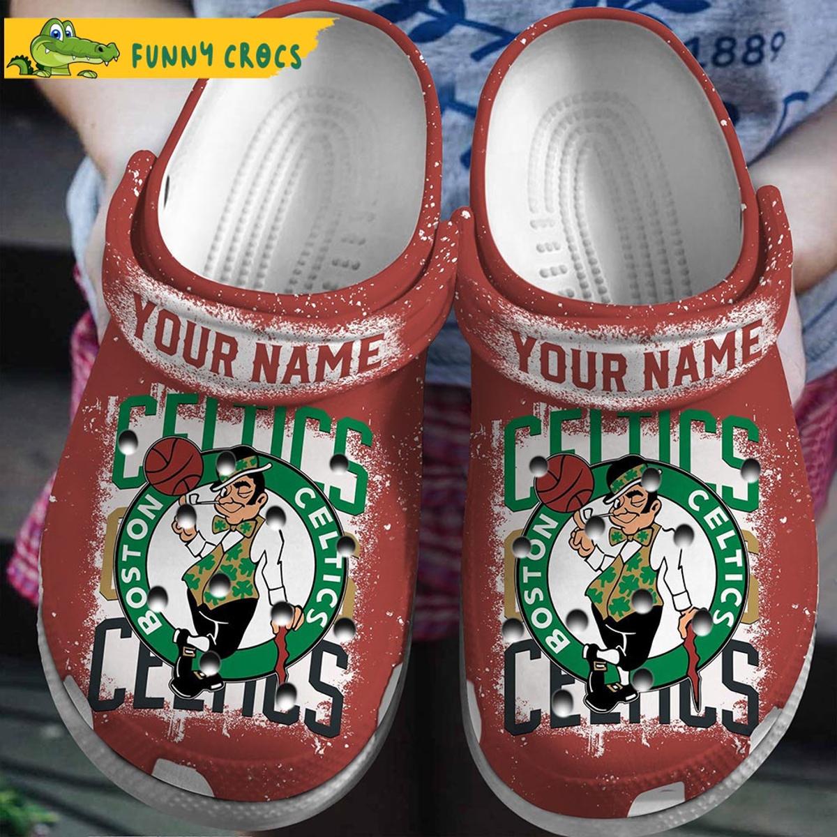 Personalized Basketball Boston Celtics Crocs Classic