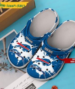 Custom Buffalo Bills Animal Print Crocs Slippers