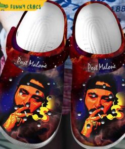 Customized Colorful Post Malone Crocs Sandals