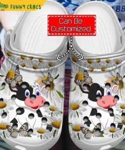 Customized Cow Puppy Flower Crocs Clog Shoes