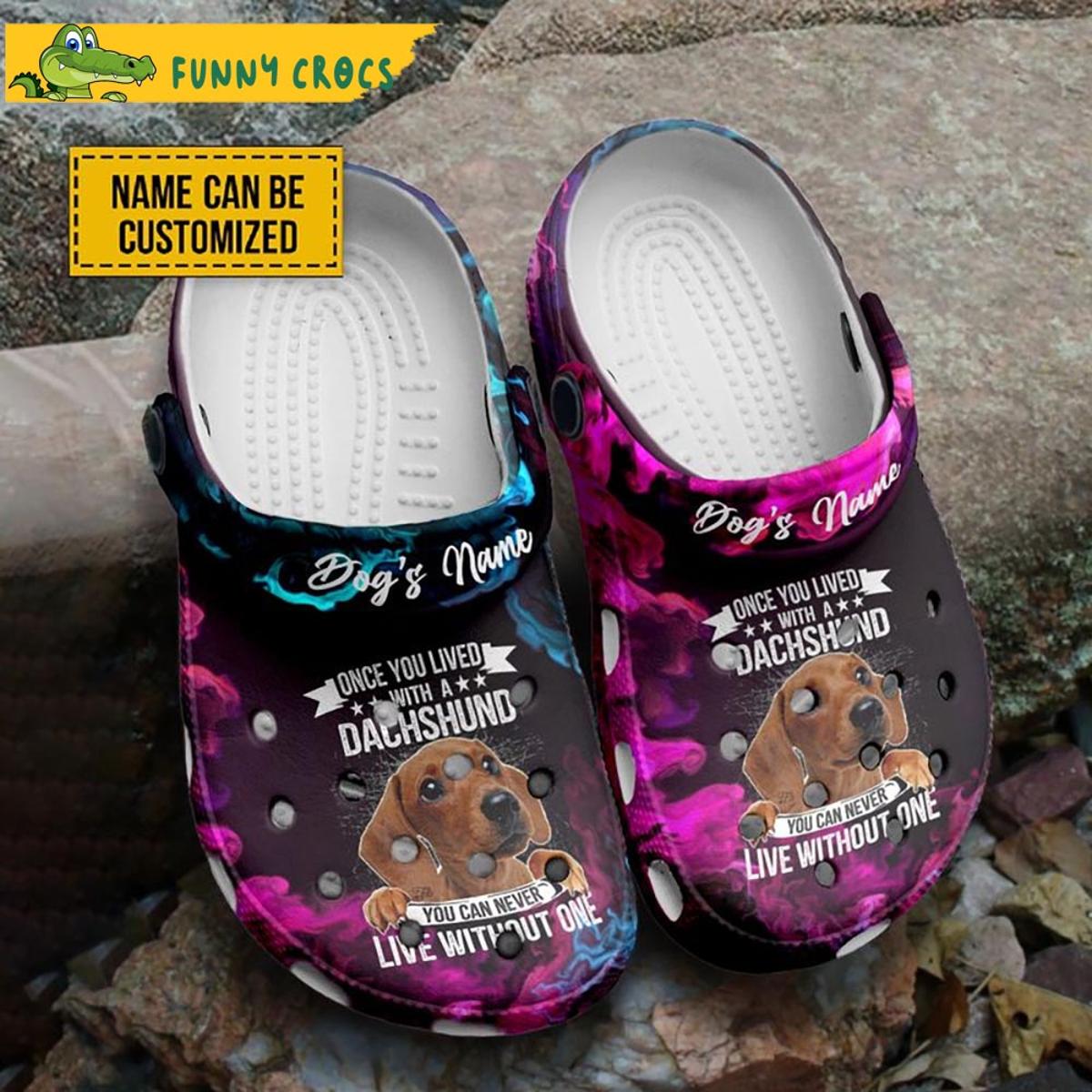 Customized Couple Dachshund Crocs Clog Shoes
