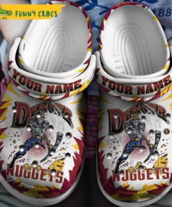 Customized Denver Nuggets Crocs Clogs