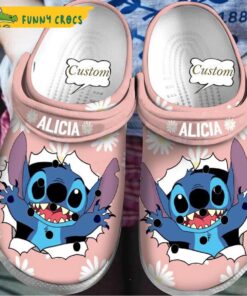 Customized Flower Stitch Crocs Classic