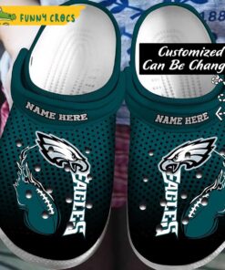 Custom Philadelphia Eagles Crocs Sandals