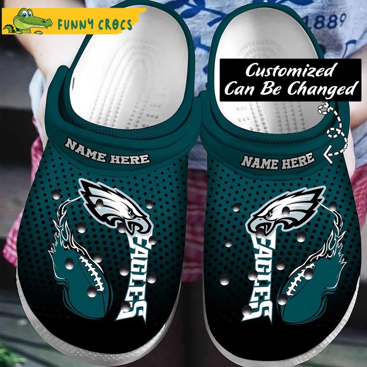 Custom Philadelphia Eagles Crocs Sandals