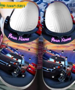 Customized Lightning Mcqueen Light Up Crocs Clog Shoes