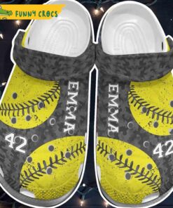 Customized Green Ball Baseball Gifts Crocs Sandals