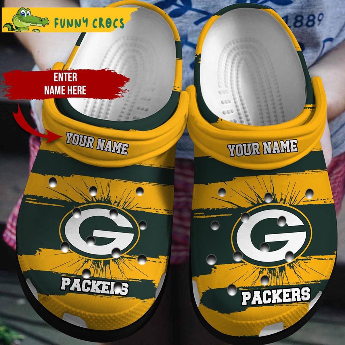 Customized Green Bay Packers Crocs Sandals