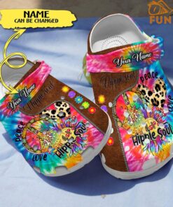 Customized Hippie Soul Crocs Clog Shoes