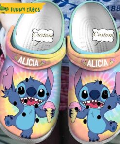 Customized Icecream Stitch Crocs Classic