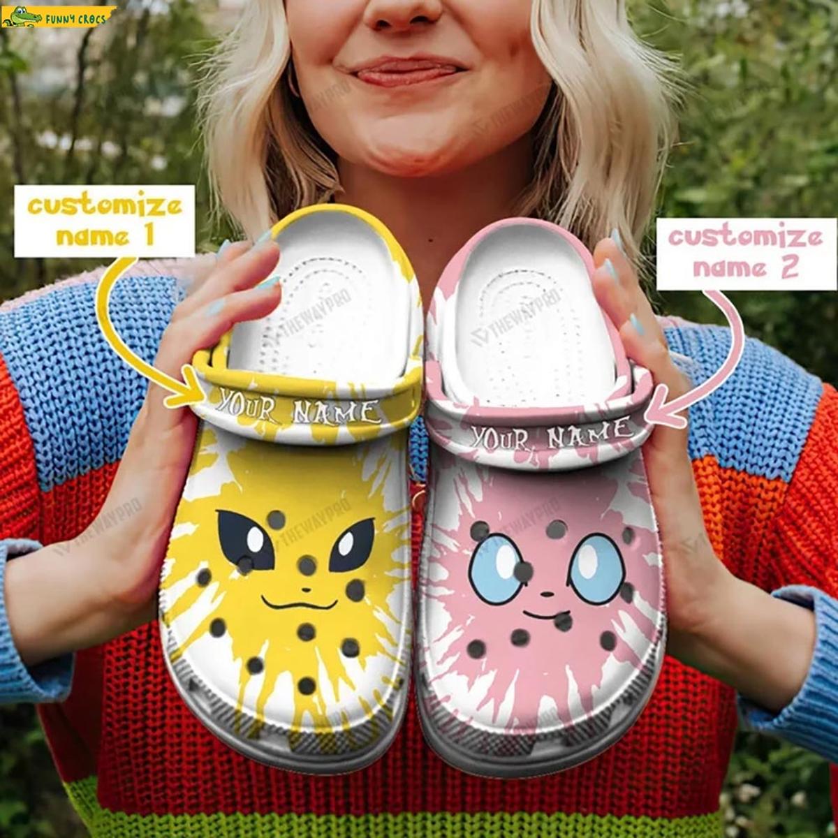 Customized Clefairy Gengar Pokemon Crocs Clog Shoes