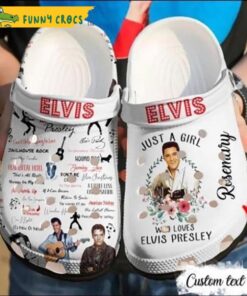 Customized Just A Girl Elvis Crocs Shoes