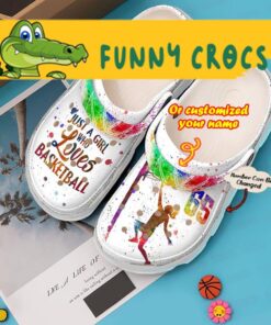 Custom And Number Broken Wall Basketball Crocs Slippers