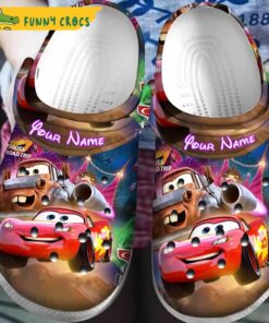 Customized Lightning Mcqueen Light Up Crocs Clog Shoes