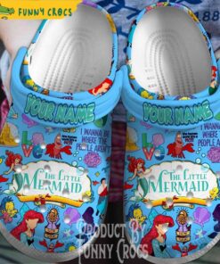 Customized Little Mermaid Crocs Clog Shoes