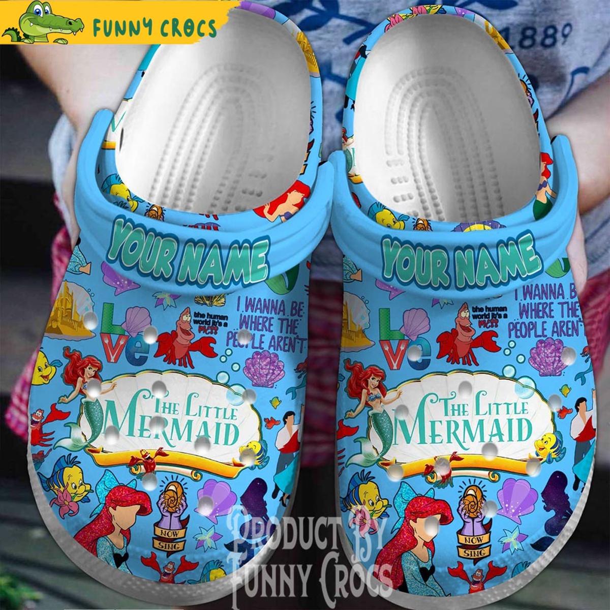 Cartoon The Little Mermaid Crocs Shoes