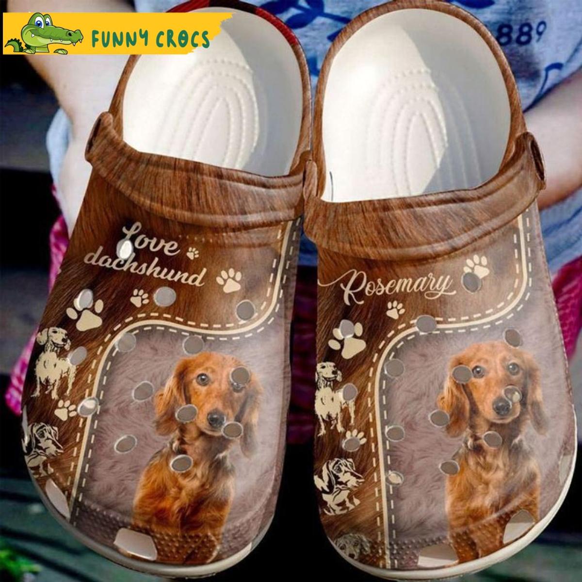 Dachshund Colorful Pattern Dog Crocs Clog Shoes