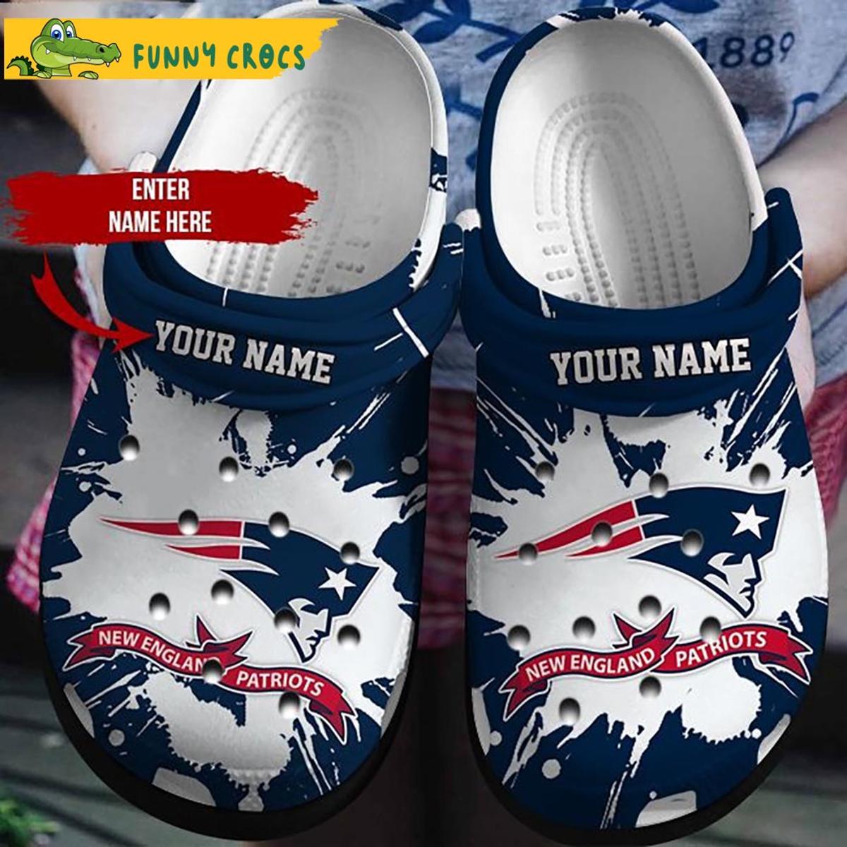 New England Patriots Crocs Clog Shoes