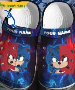 Customized Sonic The Hedgehog Crocs Slippers