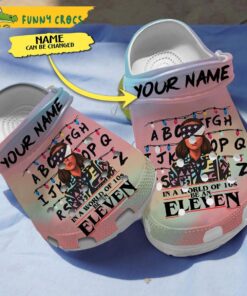 Customized Stranger Things Crocs Sandals